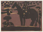 
	
		Pablo Picasso, (Spanish 1881-1973) 
		Mounted Picador and Farol 1962;
		Two linocuts in...