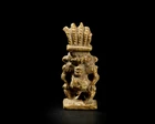 An Egyptian glazed steatite amulet of a janus-headed Bes, Late Period, circa 7th-4th Century...