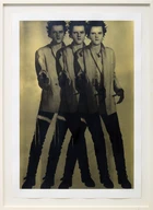 Gavin Turk, British b.1967- Triple Pop (Gold), 2009; 2 colour screenprint on Somerset wove, 