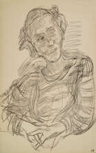 
	
		Oskar Kokoschka, Austrian 1886-1980- Portrait of a woman, 1920; lithograph, inscribed and...