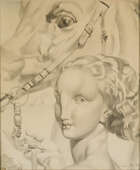 
	
		Eugene Robert Pougheon, 
		French 1886-1955 - 
		An Amazon and her horse, 1931; 
		pencil...