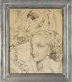 
	
		Eugene Robert Pougheon, 
		French 1886-1955 - 
		An Amazon and her horse, 1931; 
		pencil...