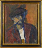 
	
		David Bomberg, 
		British 1890-1957-
		
		Portrait of artist, 1937;
		oil on board,...