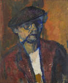 
	
		David Bomberg, 
		British 1890-1957-
		
		Portrait of artist, 1937;
		oil on board,...