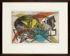 
	
		Nina Negri,
		Argentinean 1909-1981-
		 
		Capricorne, c.1950;
		 
		etching in...