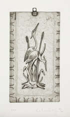 
	
		Colin Self, 
		British b.1941-
		 
		Untitled (Screaming House), 2008;
		 
		etching...
