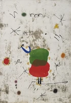 Joan Miró, Spanish 1893-1983, Maquette for Persontage I Estels I, (Figures and Stars) 1979; 