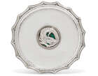 
	
		A George V Arts & Crafts style silver and enamel &#39;Queen&#39;s Fish Tray&#39; dish, mark of Omar...