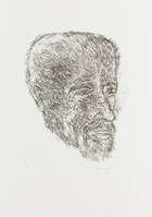
	
		Akbar Padamsee (India 1928-2020), Male Head, lithograph, ed. 2/10, signed and dated,...