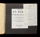 A presentation facsimile photo album of Voyages en Perse de MM. Eugene Flandin, Peintre et...
