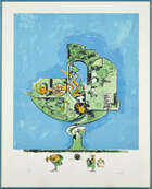 
	
		Graham Sutherland OM, 
		British 1903-1980- 
		 
		Flames in Rock Form I [Tassi 168],...