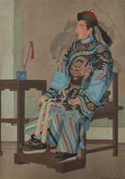 
	
		Elizabeth Keith, British 1887-1956, Manchu Lady and Manchu Official, 1925, two woodblock...