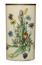 RTO Felice GalbiatiFloral pattern umbrella stand, circa 1960Painted and transfer printed steel,...
