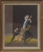 Ronald Ferns, British 1925–1997 - Cellist; oil on board, 44.5 x 35.5 cm (ARR) 