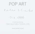 
	
		Sir Peter Blake CBE RDI RA, 
		British b.1932- 
		 
		Pop Art, 2006; 
		 
		limited...