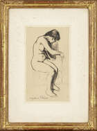 
	
		Suzanne Valadon, 
		French 1865-1938 - 
		 
		Nu; 
		 
		graphite on paper, laid...