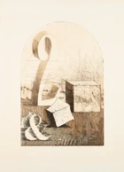 Fernando Maza, Argentinian 1936-2017, Composizioni; two etchings printed in colours on...