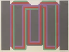 To Be Sold with No Reserve: David Leverett, British 1938-2020, Divided Brown, 1969; screenprint...