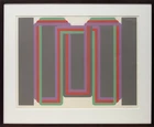 To Be Sold with No Reserve: David Leverett, British 1938-2020, Divided Brown, 1969; screenprint...