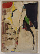 Mimmo Rotella,
 
Italian 1918-2006-
 
 
Manifesto d'artista, 1958; 
 
 
décollage on canvas,...