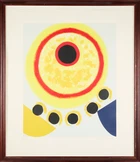 Sir Terry Frost RA, British, 1915-2003
Five Black Moons, 1999;
screenprint in colours on Arches...