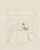 WITHDRAWN RTO Anne Harriet Sefton Fish,
British 1890-1964 - 
 
Cats on the doorstep of a...