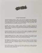 A portfolio of four miniature etchings by Contemporary Arab artists, Hachmi Azza, Ghyas Akhras...