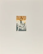A portfolio of four miniature etchings by Contemporary Arab artists, Hachmi Azza, Ghyas Akhras...