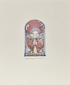 A portfolio of four miniature etchings by Contemporary Arab artists, Hachmi Azza, Ghyas Akhras...