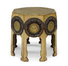 
	
		Carlo Bugatti (1856-1940), 
		 
		Octagonal side table, circa 1900, 
		Hammered...
