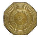 
	
		Carlo Bugatti (1856-1940), 
		 
		Octagonal side table, circa 1900, 
		Hammered...
