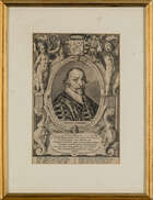 
	
		Crispijn de Passe the Elder, 
		Dutch 1564-1637- 
		 
		Portrait of Lothar Johann...