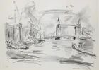 Oskar Kokoschka CBE, Austrian 1886-1980, Tower Bridge II, 1967; monochrome lithograph on wove, 