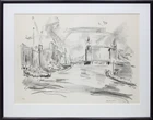 Oskar Kokoschka CBE, Austrian 1886-1980, Tower Bridge II, 1967; monochrome lithograph on wove, 