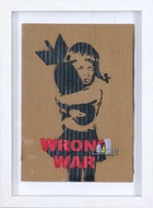Roy's people, British, 21st Century, 
Wrong war, Scrubbed out bomb hugger; 
Three stencil...