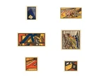 David Bomberg, British 1890-1957, Russian Ballet, 1919; six lithographs in colours on wove, from...