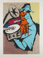 
	
		A group of 5 serigraphs from the OPCE series by Maqbool Fida Husain (India 1913-2011),...