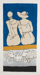 
	
		A group of 5 serigraphs from the OPCE series by Maqbool Fida Husain (India 1913-2011),...