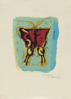 Michael Rothenstein RA, British 1908-1993, Cockerel & Factory; Christmas; Butterfly; The...