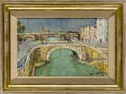 
	
		Jean Vinay, 
		
		French 1907-1978- 
		 
		Canal St Denis La Villette, Paris;...