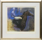 Katie O’Sullivan, British b.1959- Jockey; offset lithograph in colours on wove, signed and...