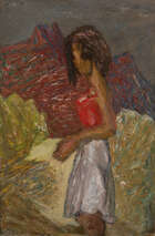 
	
		Henryk Gotlib, 
		Polish/British 1890-1966 - 
		 
		Standing woman, 1948; 
		 
		oil...
