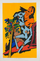 
	
		A group of 5 serigraphs from the OPCE series by Maqbool Fida Husain (India 1913-2011),...