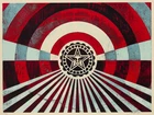 Shepard Fairey, American, b.1970- Tunnel vision; two lithographs in colour, both from the...