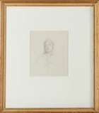 Henri Edmond Cross, French 1856-1910- 
Portrait of a Woman; 
pencil on paper, bears studio...