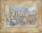 
	
		Helen Mary Therese Grunwald ARCA, 
		British/Austrian 1925-1988- 
		 
		The Orchestra;...