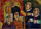 
	
		Andy J Holyer, 
		British 1959-2021- 
		The Repo Men, 1993; 
		oil on canvas, signed and...