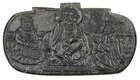 
	
		A Sikh carved jade pendant depicting Guru Nanak with Bala and Mardana, India, early 20th...
