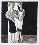 
	
		John Barnicoat, 
		British 1924-2013 - 
		 
		Two Women, 2001; 
		 
		ink and pencil...