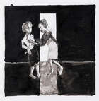 
	
		John Barnicoat, 
		British 1924-2013 - 
		 
		Two Women, 2001; 
		 
		ink and pencil...